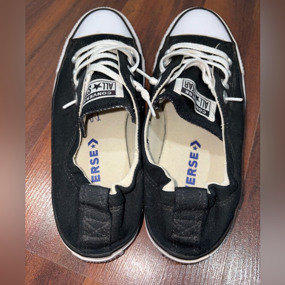 Converse Black and White Low-Top Sneakers - Picture 2 of 6